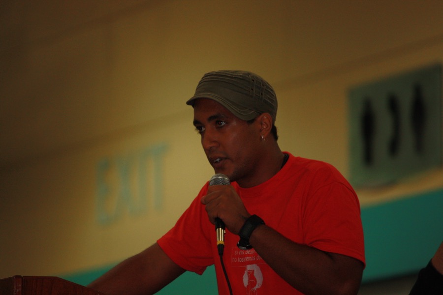 Giovanni Roberto en Asamblea Estudiantil