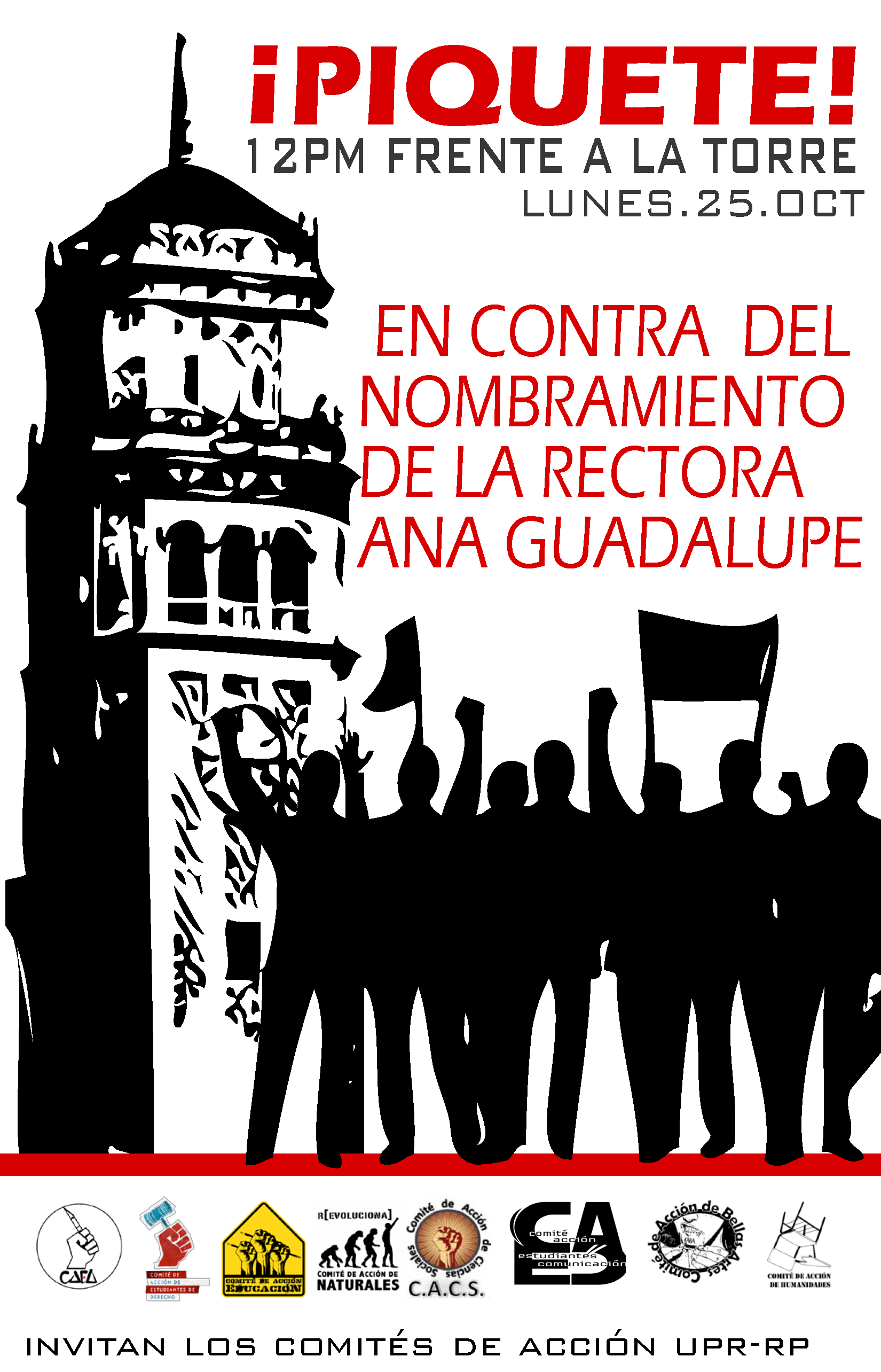 Piquete contra Rectora