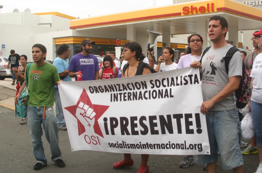 Organización Socialista Internacional marcha