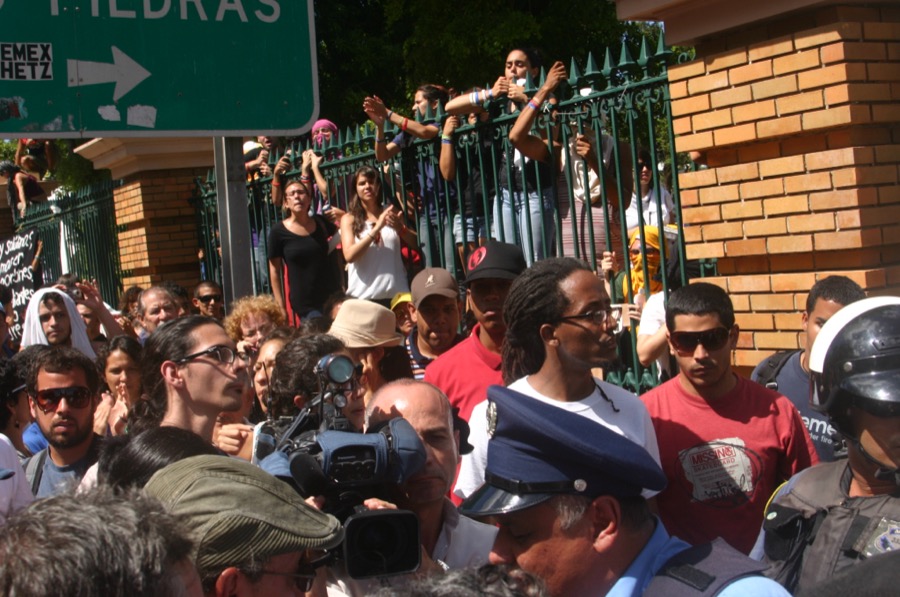 Fernando Carrillo en la huelga